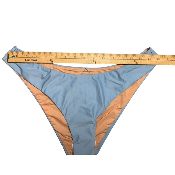 New! J.Crew Bikini Bottom Women’s Large Curved Waist Cheeky Blue Mist BC125 - Picture 2 of 7
